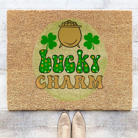 LuckyPatricks Day Sublimation Coir Doormats