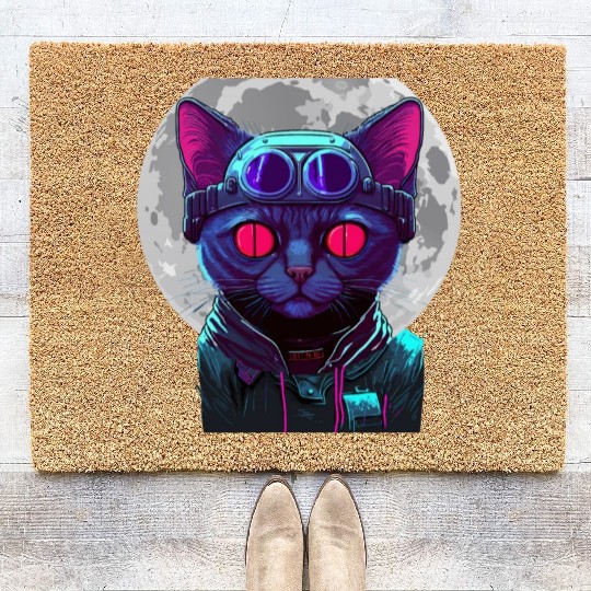 SPACE CAT 1 Coir Doormats