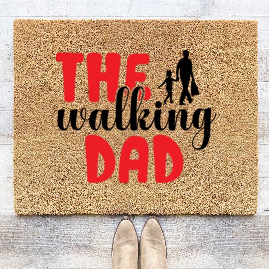 The walking dad Coir Doormats