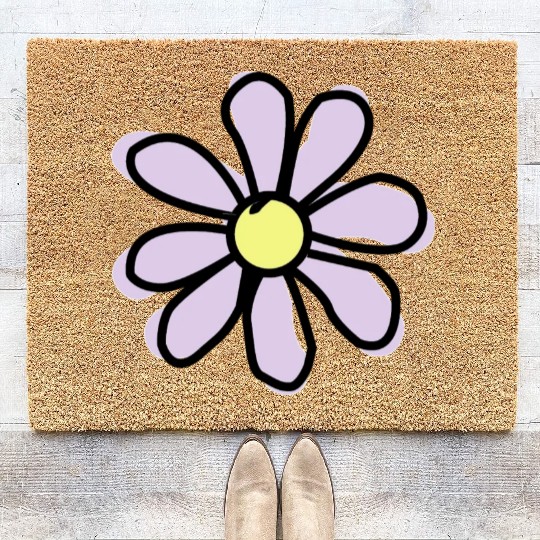 Lavender Flower Coir Doormats