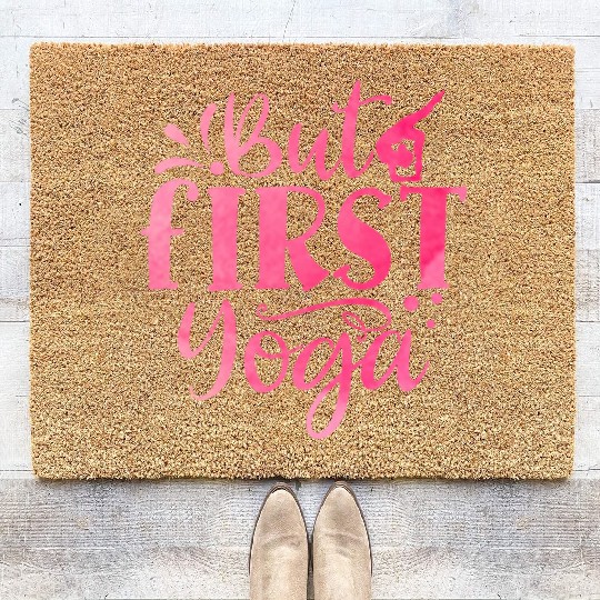 But First Yoga Coir Doormats