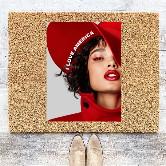 I Love America Coir Doormats