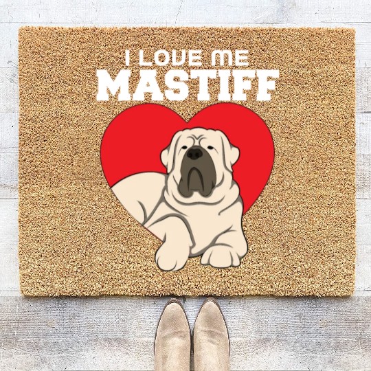 I Love Me Mastiff Coir Doormats