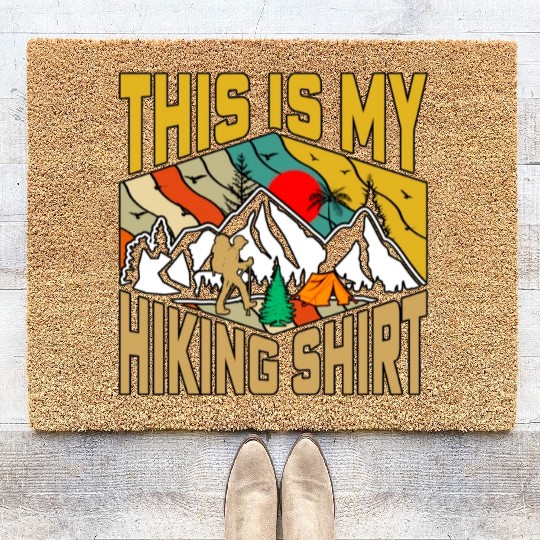 This Is My Hiking Coir Doormats Nature Camping