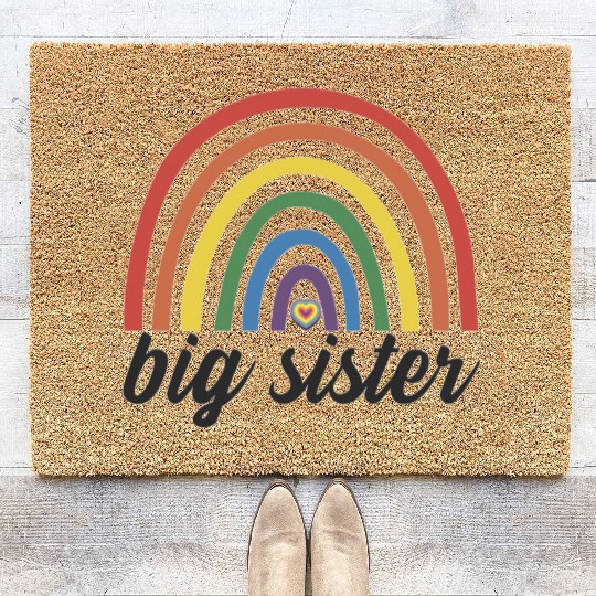 Toddler Big Sister Coir Doormats