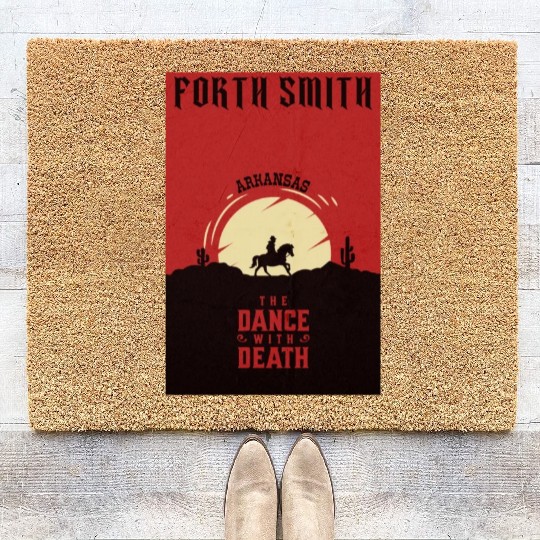 Forth smith Arkansas wild west town Coir Doormats