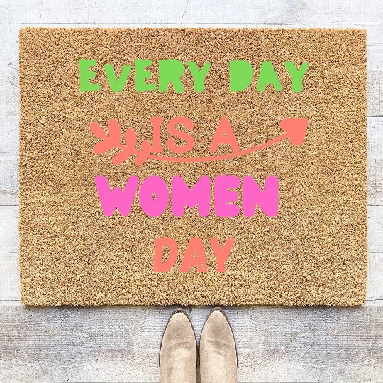 Embrace Equity Happy Women's DaY Coir Doormats