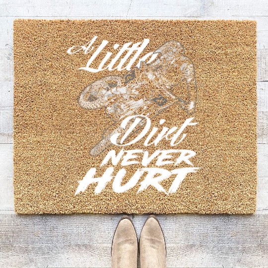 Motocross Saying Gift Coir Doormats