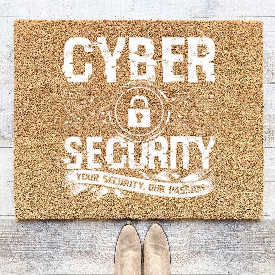 Cyber Security Cyber Hacker Analyst Programmer Coir Doormats