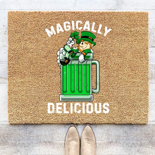 Magically Delicious idea St Patricks Day Drinking Coir Doormats