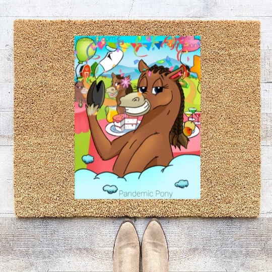 Pandemic Pony Coir Doormats