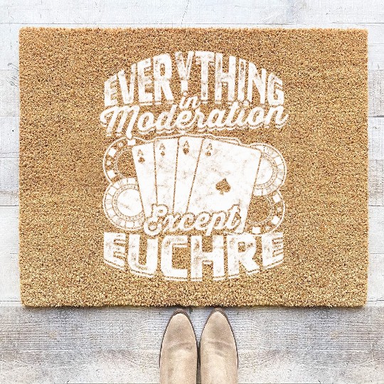 Card Game Games Playing Card Poker Euchre Coir Doormats