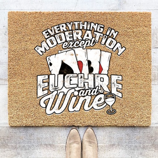 Card Game Games Playing Card Poker Euchre Coir Doormats