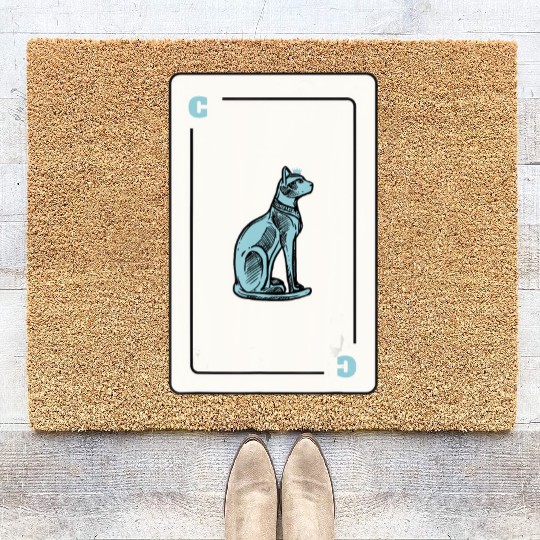 Cat Playing card Cat Lovers Gift Coir Doormats