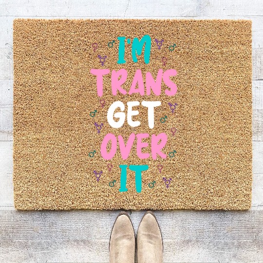 Im Trans Get Over It Coir Doormats