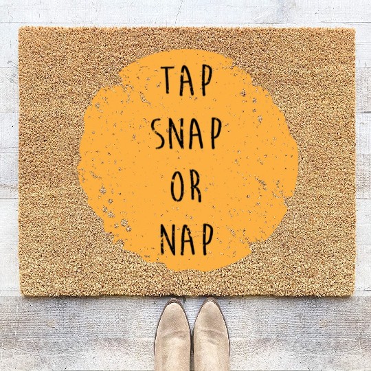 Funny Bjj Mma Jiu Jitsu Tap Snap Or Nap Coir Doormats