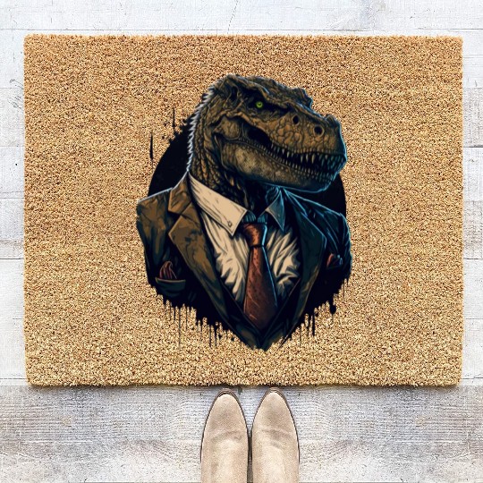 T-Rex crime boss Coir Doormats