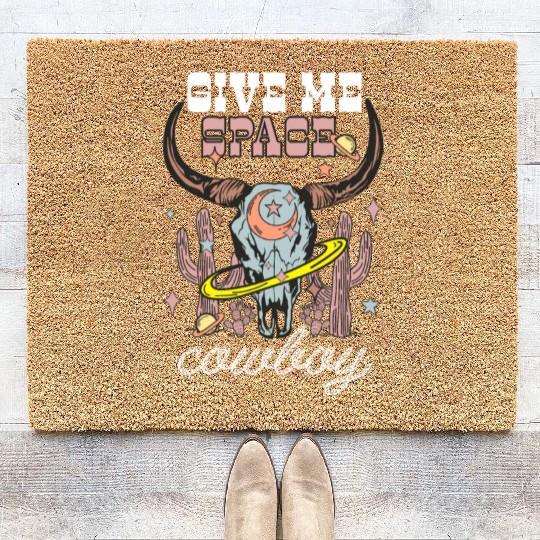 Give Me Space-Cowboy Coir Doormats