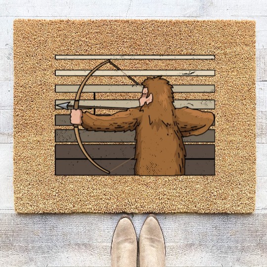 Traditional Archery Bigfoot Archer Arrow Bow Coir Doormats
