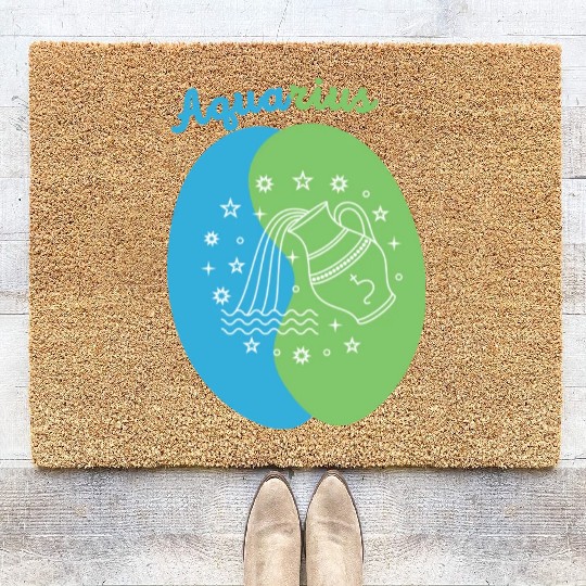 Aquarius: Embrace Your Unique Vision with Minimali Coir Doormats