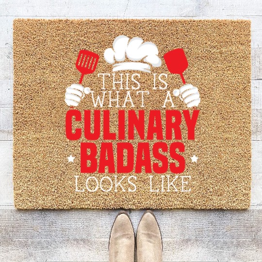 Culinary Gangster Pastry Chef Cooking Culinary Coir Doormats