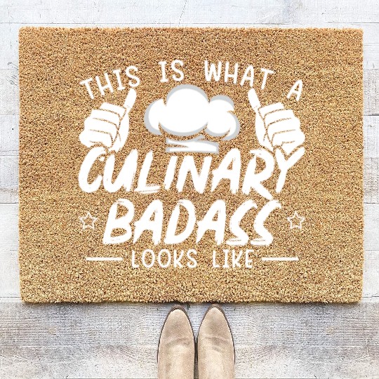 Culinary Gangster Pastry Chef Cooking Culinary Coir Doormats