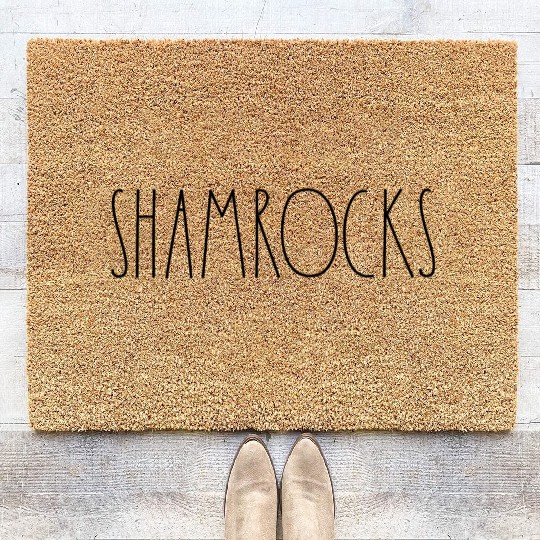 Shamrocks Rae Dunn Inspired Minimalist Decor Coir Doormats