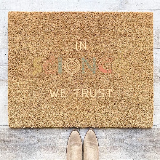 Physics Science Geek Physicist Electron Energy Coir Doormats