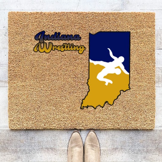 Indiana Wrestling Coir Doormats