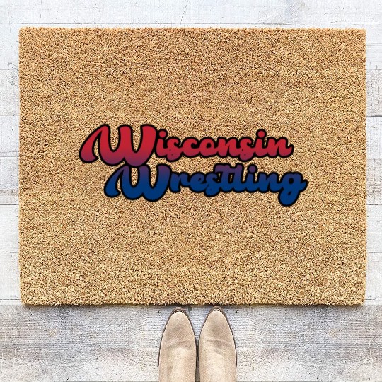 Wisconsin Wrestling Coir Doormats