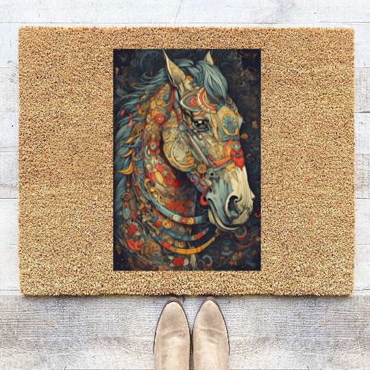 Cute Horse Coir Doormats