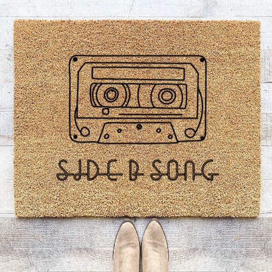 Never forget 90s Cassette Tape Song Gift Coir Doormats