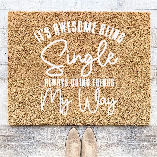 Awesome Single Independent Solo Single Quotes Coir Doormats
