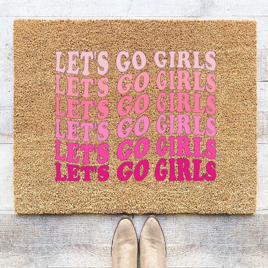 Let's Go Girls Coir Doormats, BRIDE,Bachelorette Party