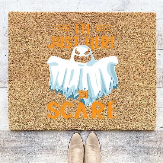 Halloween Paranormal Ghost Hunters Horror Fans Coir Doormats