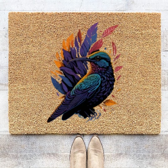 Nature Lovers - Charming Hummingbird Coir Doormats