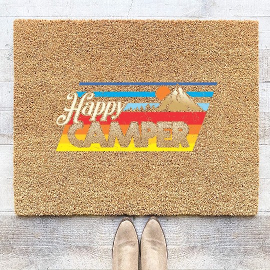 Happy Camper Coir Doormats