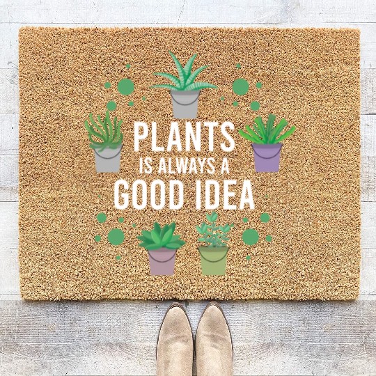 Plants us always a good Idea Coir Doormats