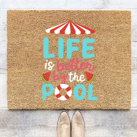 Pool Swimming Summer Coir Doormats