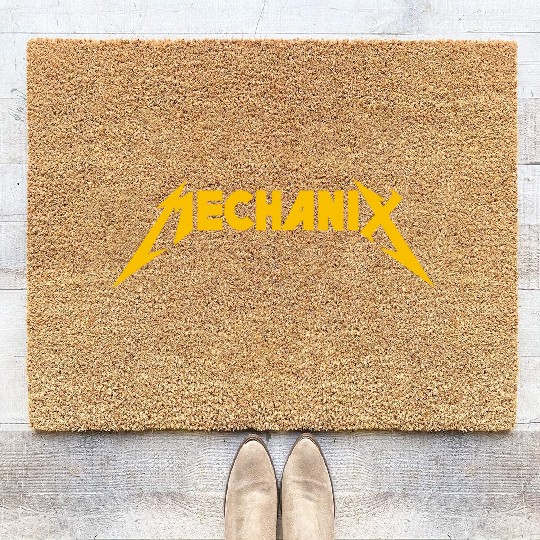 Mechanix (yellow) Coir Doormats