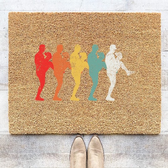 Baseball Pitcher Vintage Coir Doormats