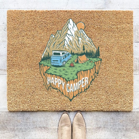Happy Camper Explore The Nature Coir Doormats