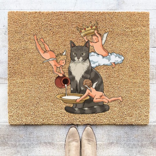 Cat Lover Cat Graphic Cat Mom Coir Doormats
