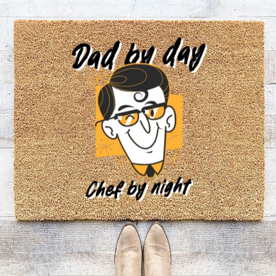 Dad by Day, Chef by Night Coir Doormats