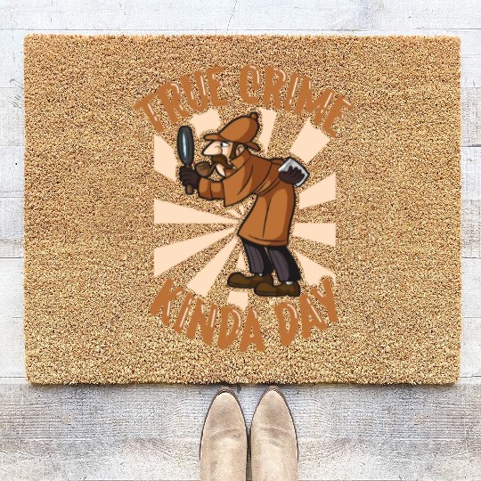 True Crime Murder Spy Crime Interest Gift Idea Coir Doormats