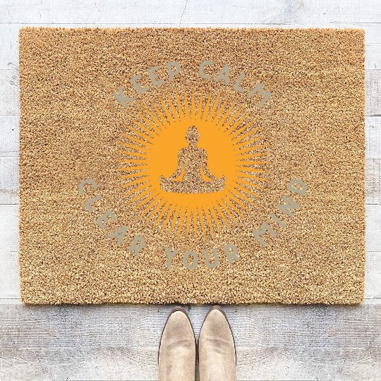 Keep Calm, Clear Your Mind Coir Doormats
