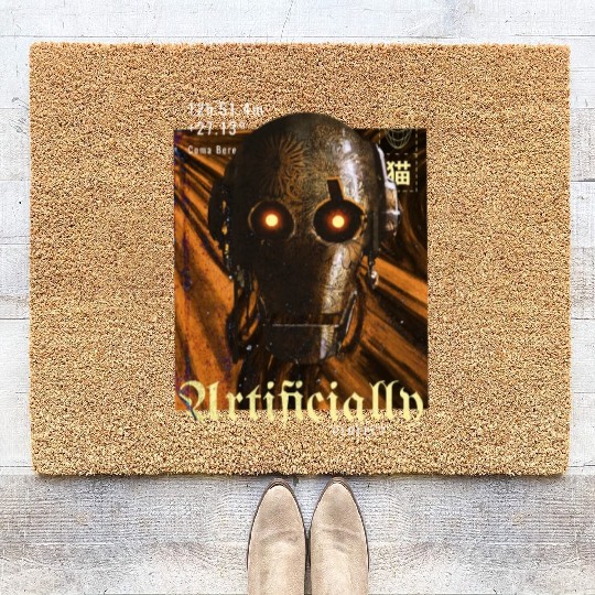 Steampunk Robot Coir Doormats