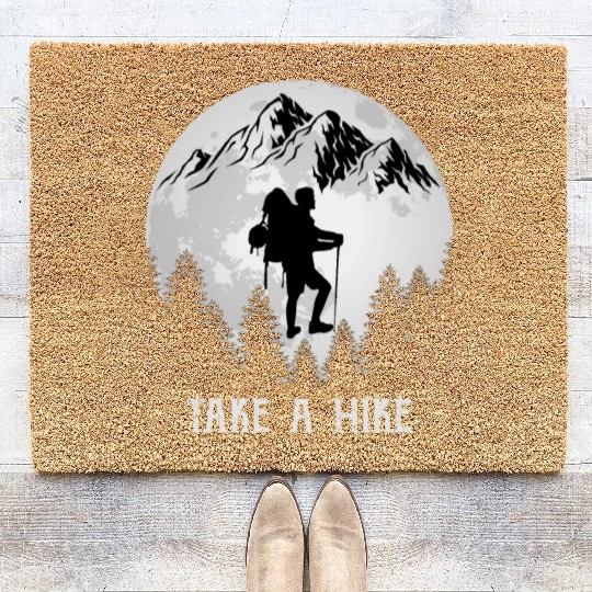 Take a Hike Wanderlust Hiking Coir Doormats