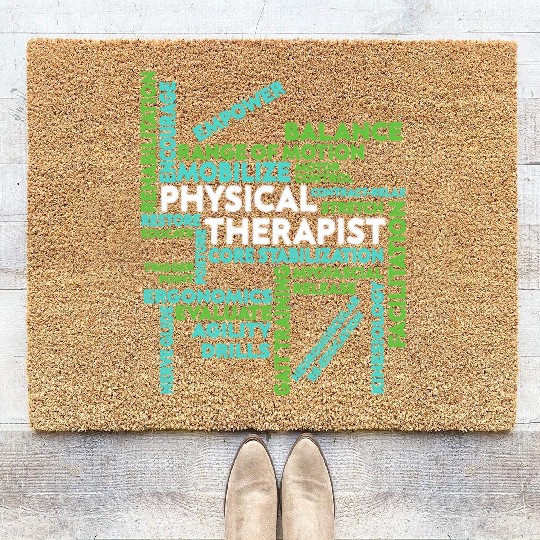 Physical Therapist Coir Doormats Mobilize Core