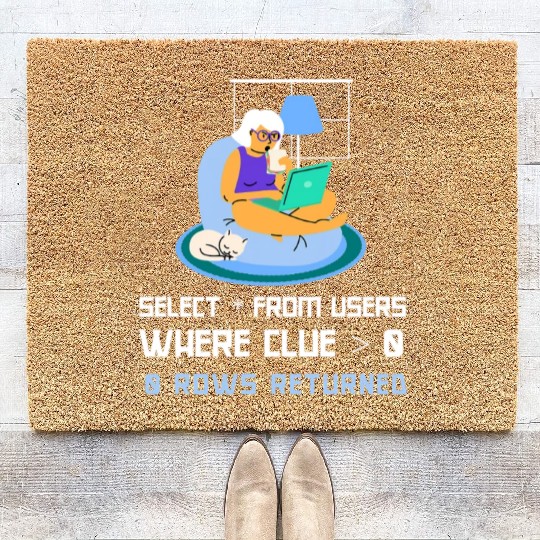 Computer Science Programmer IT Nerd DBA Coir Doormats IT